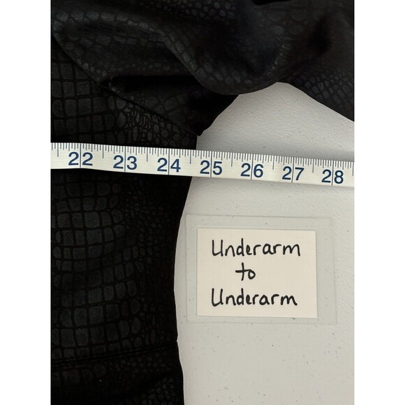 Ruby Rd Womens Faux Alligator Blazer Size 18W Plus Cropped Jacket Embellished - Picture 12 of 14